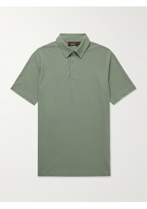 Incotex - Zanone Slim-Fit IceCotton Polo Shirt - Men - Green - IT 44