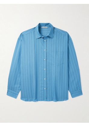 Acne Studios - Soffia Oversized Striped Lyocell-Blend Shirt - Men - Blue - IT 44