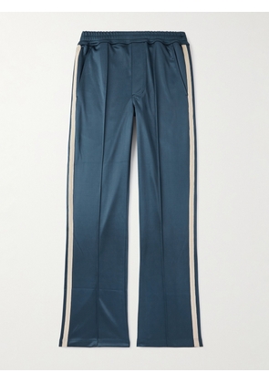TOM FORD - Straight-Leg Webbing-Trimmed Jersey Track Pants - Men - Blue - IT 46