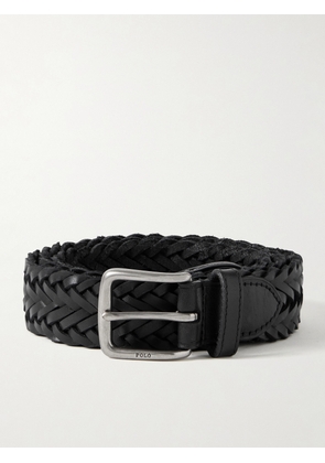 Polo Ralph Lauren - 3cm Woven Leather Belt - Men - Black - M