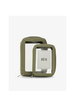 Beis In Flight Nylon Cosmetic Case Set