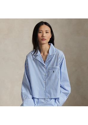 Crop Top & Boxer Poplin Pyjama Set