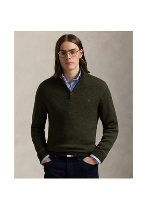 Washable Wool Quarter-Zip Jumper