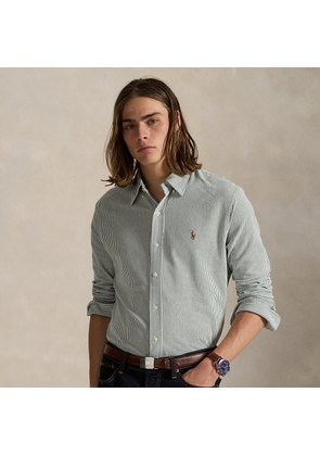 Striped Knit Oxford Shirt