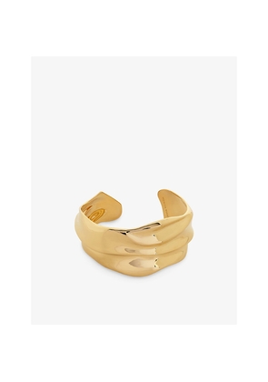 Womens Monica Vinader Nomade Bold 18ct Yellow Gold Vermeil Cuff