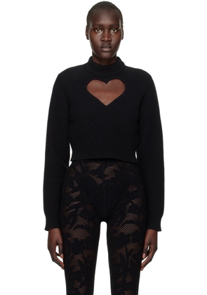 ALAÏA Black Heart Sweater