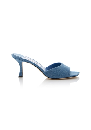 Jimmy Choo Exclusive New Denim Mules - Moda Operandi