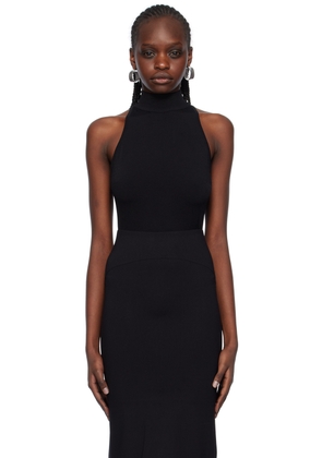 ALAÏA Black Mock Neck Bodysuit