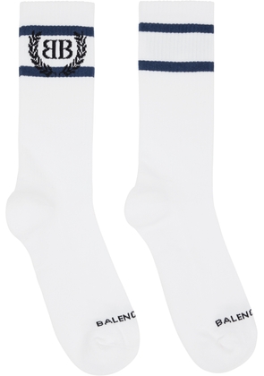 Balenciaga White Laurel Classic Socks