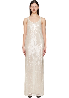 Stella McCartney Off-White Sequins Tank Maxi Dress