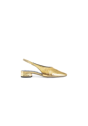Dua Laminated Leather Slingbacks