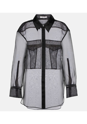 Dorothee Schumacher Sheer Opulence silk organza shirt