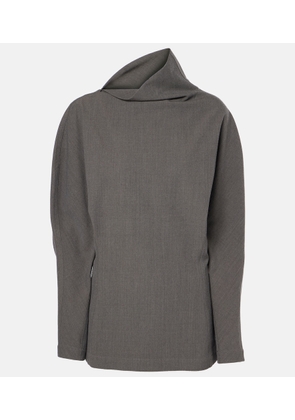 Bottega Veneta Draped wool-blend top