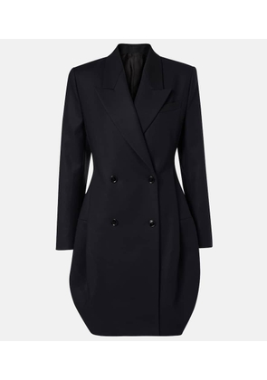 Alaia Double-breasted cotton blazer dress