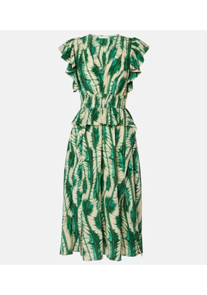 Ulla Johnson Brielle silk crepe de chine midi dress
