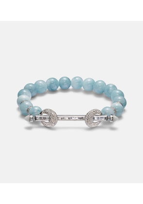 Ananya Chakra 18kt white gold bracelet with aquamarines and diamonds