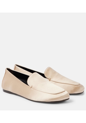 Khaite Monroe satin loafers