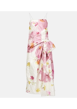 Erdem Floral gathered midi dress