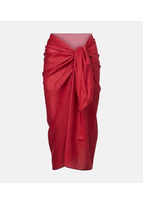 Eres Cabine cotton voile beach cover-up