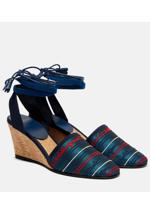 Valentino Garavani La Cruisette canvas espadrille wedges