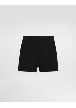 Dolce & Gabbana Wool Crêpe Shorts - Woman Pants And Shorts Black 46