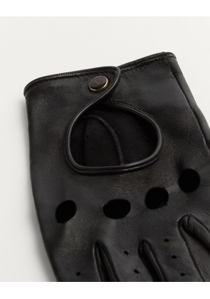 Valentino Garavani Vlogo Signature Nappa Fingerless Gloves Woman BLACK/GOLD 6