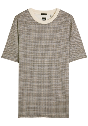 Boss H-taut 102 Fine-knit T-shirt - Beige - L