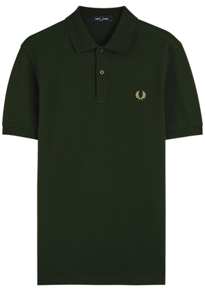 Fred Perry Logo-embroidered Piqué Cotton Polo Shirt - Dark Green - Xxl