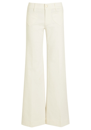 Alice + Olivia Slay Heart Wide-leg Jeans - Cream - 31 (W31 / UK14 / L)