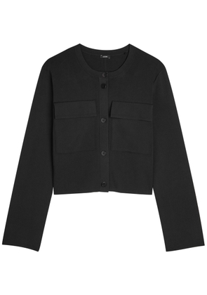 Joseph Stretch-knit Cardigan - Black - XS (UK6 / XS)