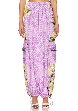 Agua Bendita x REVOLVE Maca Cargo Pant in Purple. Size S. Also in M, XL.