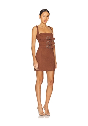 BY.DYLN Cindy Mini Dress in Rust. Size M. Also in L, S, XL, XS.