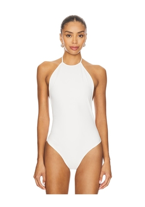 EAVES Rey Bodysuit in White. Size L. Also in M, XL, XS, XXS.