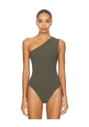 EAVES Jino Bodysuit in Army. Size L. Also in M, S, XL, XS, XXS.