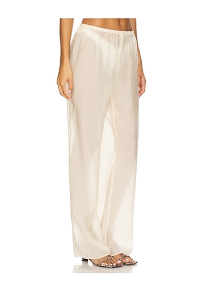EAVES x Coco Ettore Pant in Cream. Size L. Also in M, S, XL, XS.