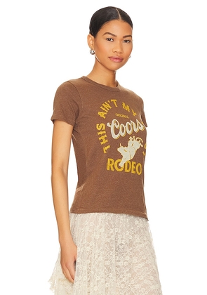 Junk Food Coors Rodeo Tee in Brown. Size XL. Also in L, M, S, XS, XXL.