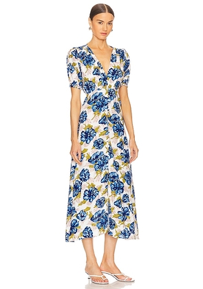 FAITHFULL THE BRAND Bellavista Midi Dress in Multi. Size XS. Also in L, S.