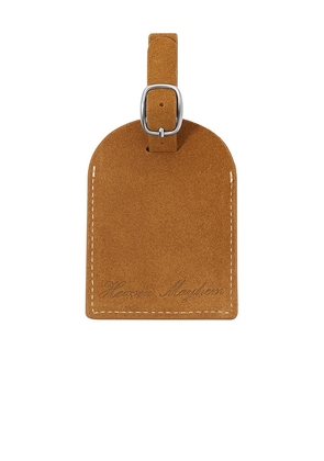 Heaven Mayhem Luggage Tag in Brown.