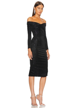 Michael Costello x REVOLVE Hana Midi Dress in Black. Size M. Also in XS, XXS.