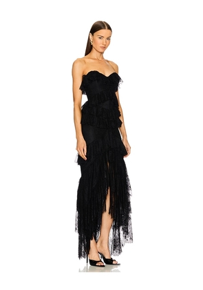 Michael Costello x REVOLVE Oleksandra Gown in Black. Size S. Also in XS, XXS.