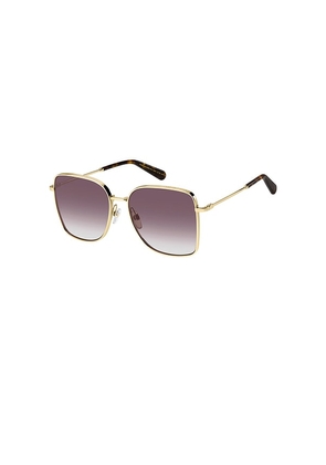 Marc Jacobs Square Sunglasses in Metallic Gold.