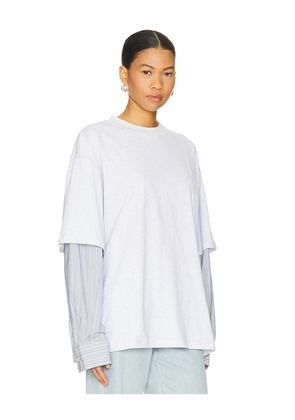 LIONESS Bottega T-shirt in Grey. Size L. Also in M, S, XL, XS, XXL.