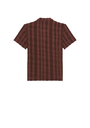 OAS Totem Polo Terry Shirt in Red. Size L. Also in M, S, XL/1X.