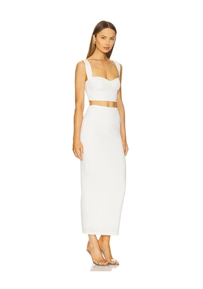 superdown Veneda Skirt Set in White. Size S. Also in XS, XXS.