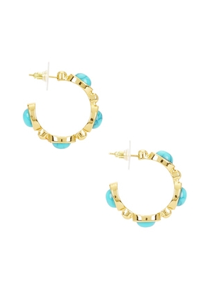 petit moments Bari Hoops in Teal.