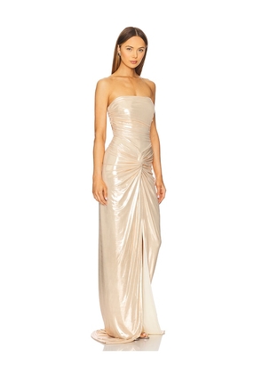 retrofete Maytal Dress in Metallic Gold. Size L. Also in M, S, XXS.