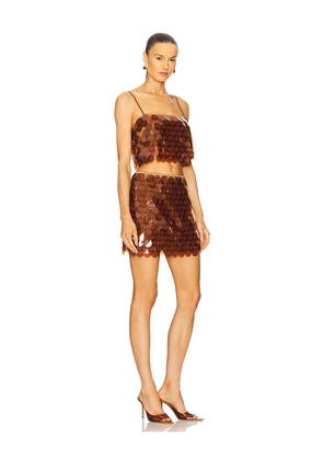 SAYLOR Griselda Set in Chocolate. Size L. Also in M, S, XS.