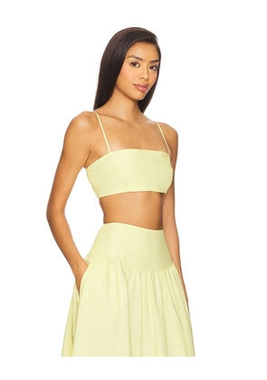 Susana Monaco Crop String Top in Lemon. Size M. Also in L, S, XL.
