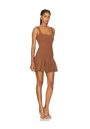 retrofete Matson Knit Dress in Brown. Size L. Also in M, S, XL, XS.