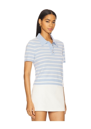 Veronica Beard Brandt Polo in Baby Blue. Size M. Also in S, XS.